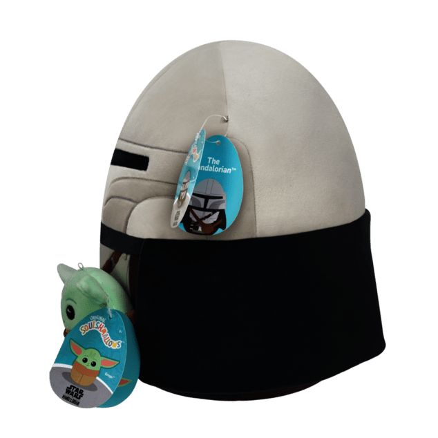SQUISHMALLOWS Star Wars Mandalorian 30 cm i Grogu 9 cm