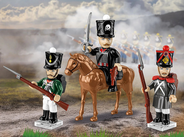 Cobi Soldados de la era napoleónica 4 figuras con accesorios, 45 k