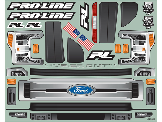 Pro-Line karoséria 1:6 2017 Ford F-250 Super Duty číra: SCX6