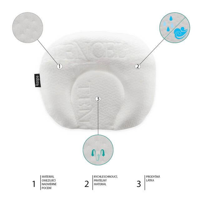 Podporný vankúšík Tencel, White