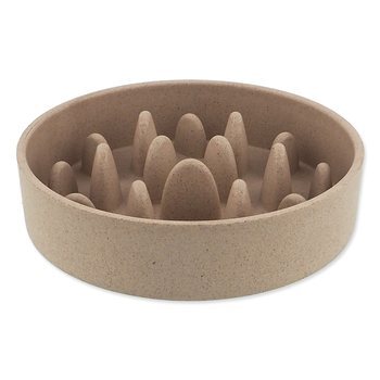 Miska Dog Fantasy proti hltaniu EcoStyle béžová 14cm, 400ml