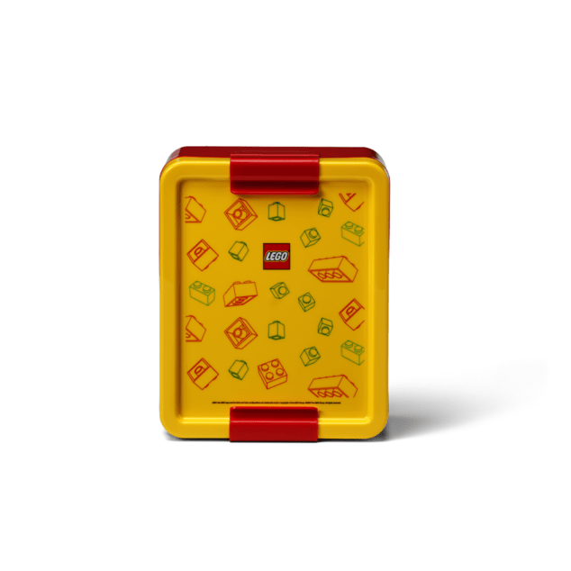 Set da pranzo LEGO Brick (bottiglia e scatola) - rosso/giallo