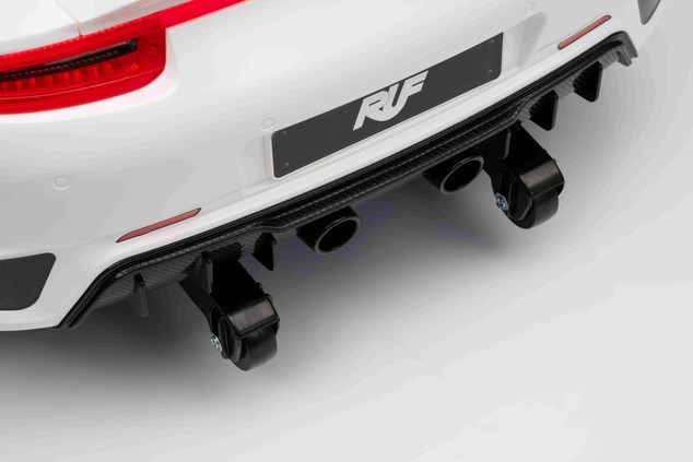 Elektrické autíčko RUF GT 12V, biele, Otváracie dvere, 2.4 GHz diaľkové ovládanie, LED sve
