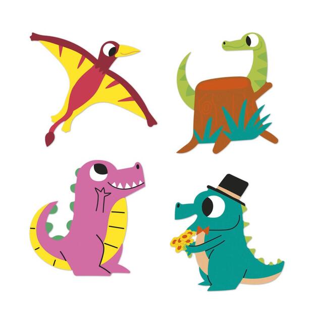 Janod Stickers Samolepky Dinosaurus 100 ks