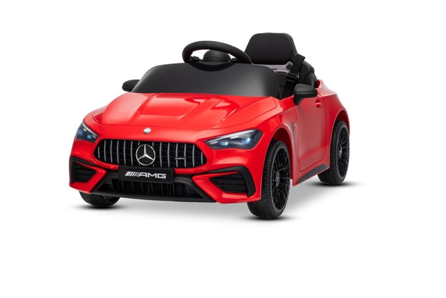 Elektrické autíčko Mercedes CLE 12V s pohonom zadných kolies, červené, Jednomiestne, Lítio