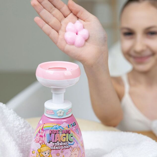 ACCENTRA Folyékony kézmosó KOOLKIDZ habos pumpával - virág alakú hab Eper