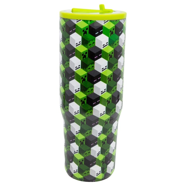 Minecraft Iconicmono Termohrnček so slamkou a uchom 920 ml