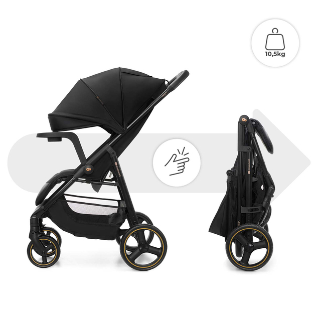 KINDERKRAFT Cărucior sport Trig 3 Tray Onyx Black