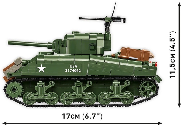 Cobi II WW M4A1 Sherman, 1:35, 663 k, 2 f