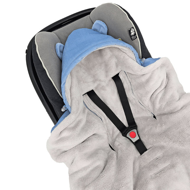 EKO Fußsack für Autositz Blau