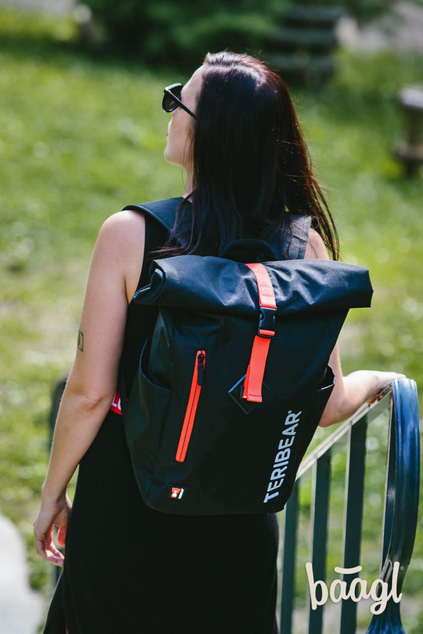 Zaino con cerniera TERIBEAR nero