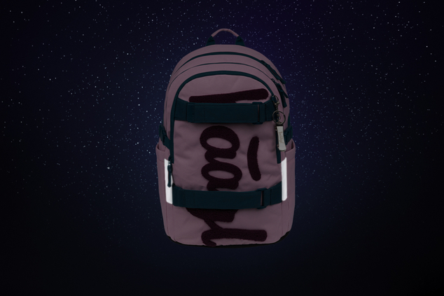 BAAGL SET 5 Skate Rose: Rucksack, Federmäppchen, Sporttasche, Gürteltasche, Laptop-Hülle GRS
