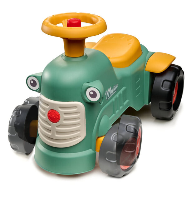 Falk traktor baby Maurice zelený vintage s prívesom
