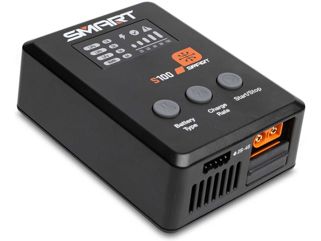 Spektrum Smart Powerstage G2 Car 3S 1300mAh IC2, nabíjač S100, zdroj 65W
