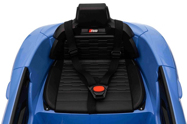 Elektrické autíčko Audi RS E-tron GT 12V, modré, široké jednomiestne sedadlo, 2,4 GHz diaľ