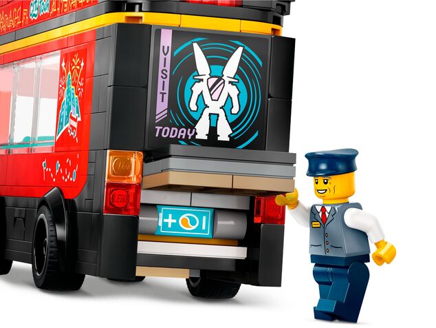 LEGO® City 60407 Červený dvojposchodový vyhliadkový autobus