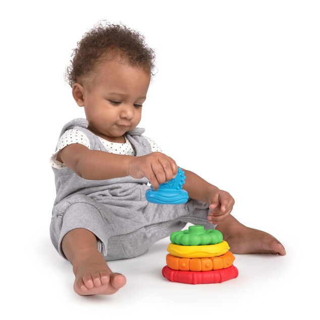 BABY EINSTEIN Hryzačka stohovacia 2v1 Stack &amp; Teethe™ 0m+