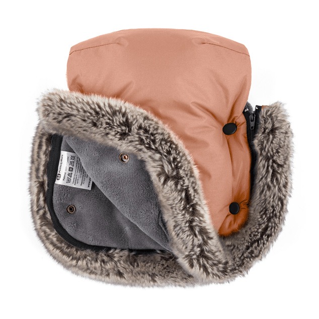 PETITE&amp;MARS Rukávnik / rukavice Furry Pastel Peach