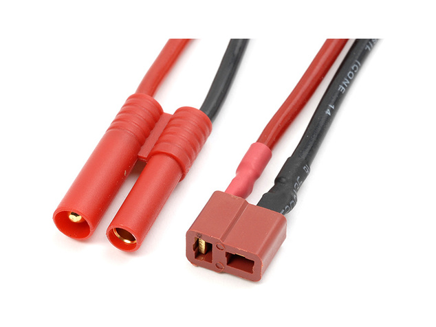 Konverzný kábel Deans batéria - 4.0mm pozlátený 14AWG