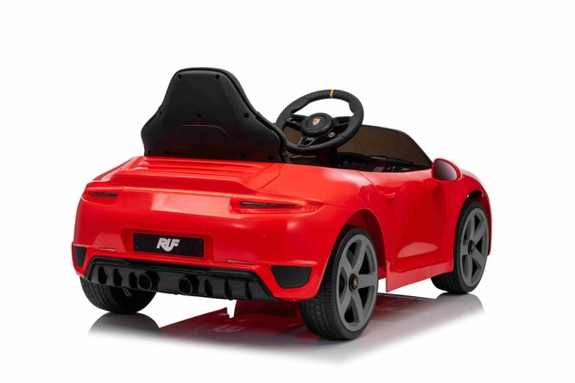 Elektrické autíčko RUF GT 12V, červené, Otváracie dvere, 2.4 GHz diaľkové ovládanie, LED s