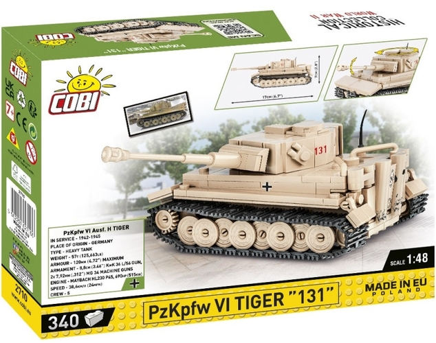 Cobi 2710 II WW PzKpfw VI Ausf E Tiger 131, 350 k