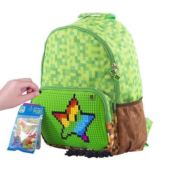 PIXIE CREW Freizeitrucksack grüner Würfel