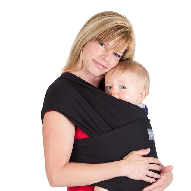 Babytrage / Schal Boba Wrap - Schwarz
