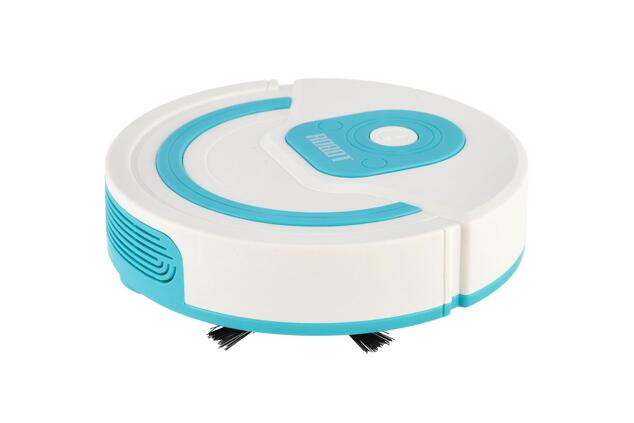 Aspirapolvere robotico in plastica 17cm a batteria con suono 22x20x6cm