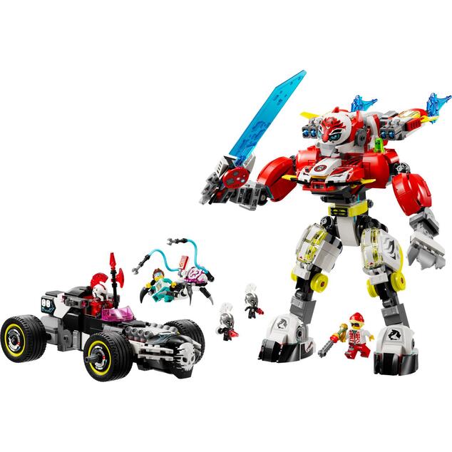 LEGO® DREAMZzz™ 71497 Coopers Tiger-Roboter und Zeros Hot Rod
