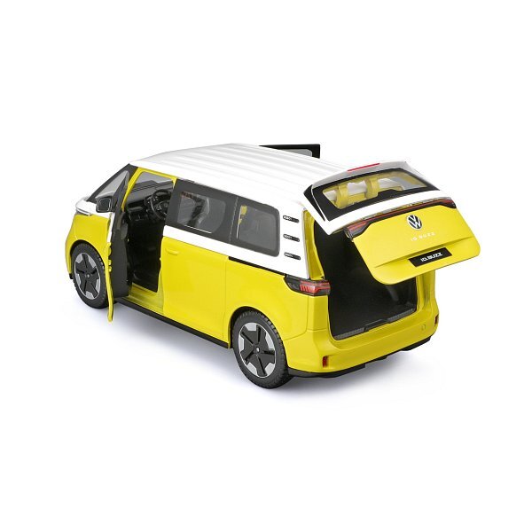 Maisto - 2023 Volkswagen ID.Buzz, bílý, metalická žlutá, 1:24