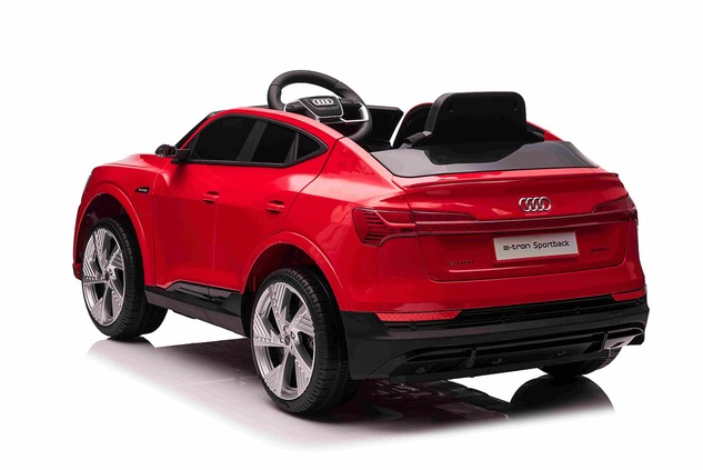 Elektrické autíčko Audi E-tron Sportback 12V, červené, široké jednomiestne sedadlo