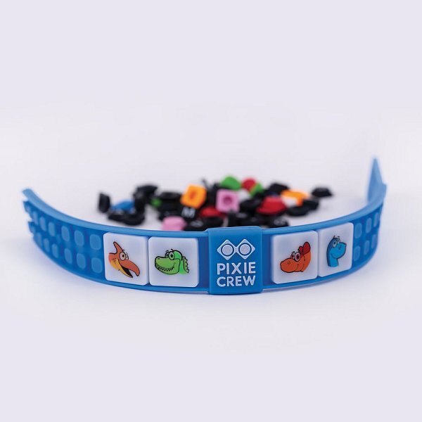 PIXIE CREW Kreatívny DINO náramok modrý