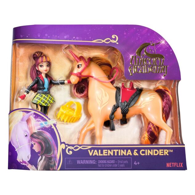 Unicorn Academy Valentin és Cinder figurák