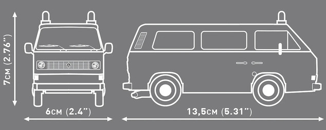 Cobi Volkswagen T3 Vatrogasci, 1:35, 238 k, 2 f