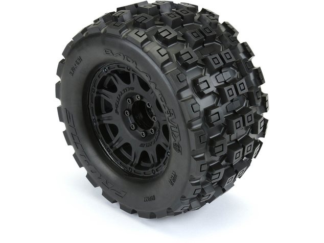 Pro-Line koleso 3.8", pneu Badlands MX38, disk Raid H17 čierny (2)