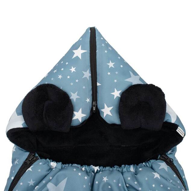 Luxuriöser Fußsack New Baby Sterne