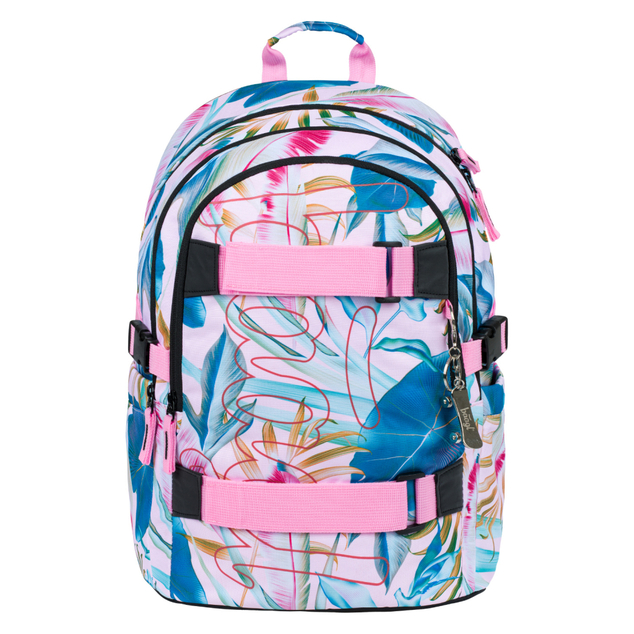 BAAGL SET 5 Skate Leafs: Rucksack, Federmäppchen, Beutel, Gürteltasche, Laptop-Hülle