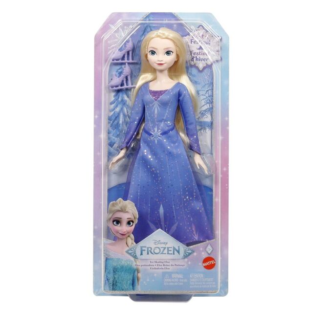 Mattel Frozen Puppe Elsa auf Schlittschuhen