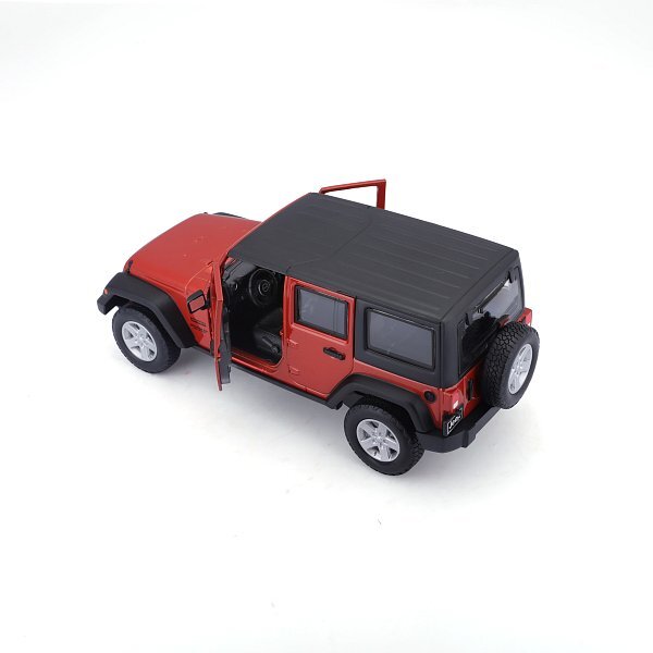 Maisto - 2015 Jeep Wrangler Unlimited, metal oranžový, 1:24