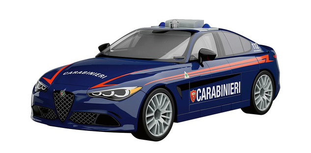 Cobi 24654 Alfa Romeo Giulia Quadrifoglio Carabinieri, 1:35, 99 k