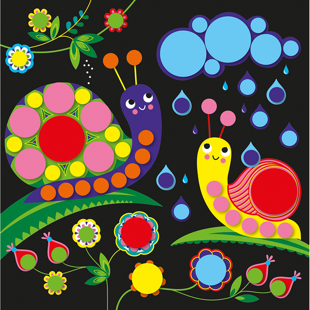 Janod My arts&amp;crafts Kreativset Runde Aufkleber
