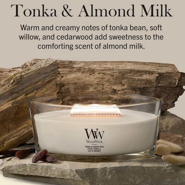 WW Kerze Boot Tonka &amp; Mandelmilch