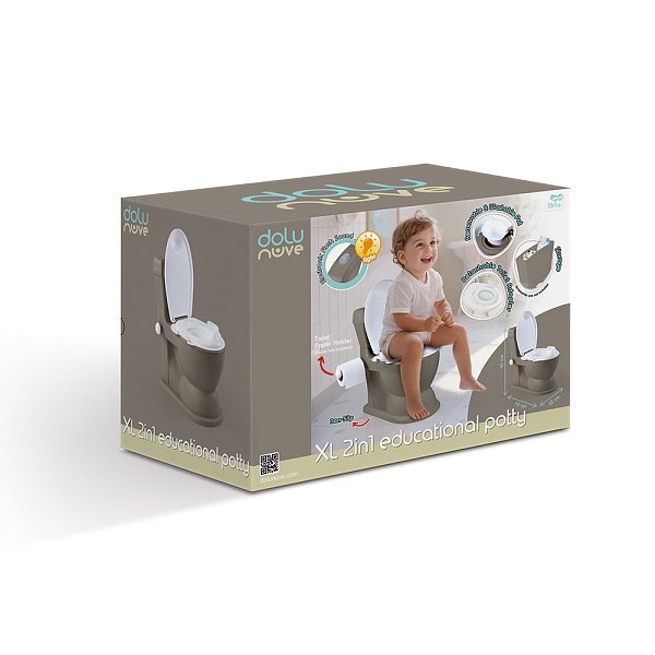Dolu Kinder-Toilette XL, grau