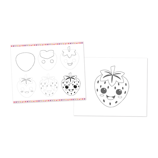 Janod Atelier Step by step Kreativní sada Kreslení krok za krokem Kawai