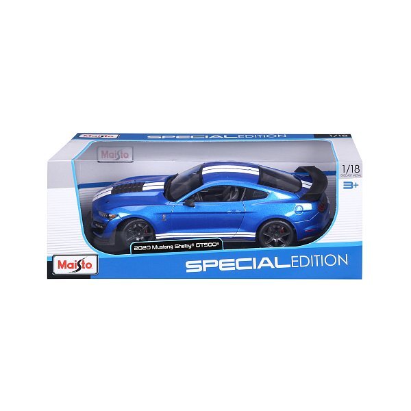 Maisto - 2020 Ford Shelby GT500, blu metallico, 1:18