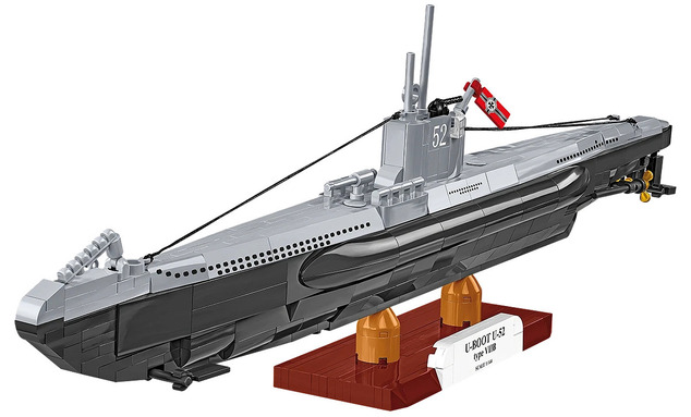 Cobi 4852 World War II Nemecká ponorka VIIB (U-Boat U-52), 1:144, 470 k