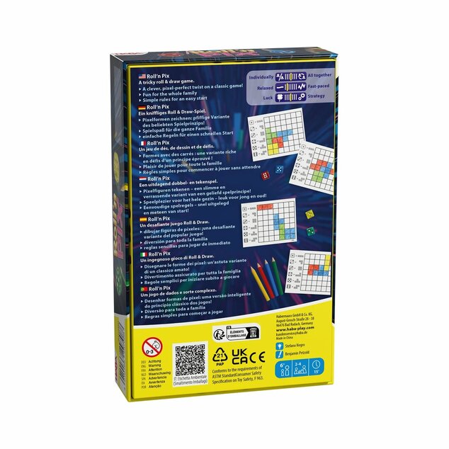 Haba Družabna igra za otroke Roll'n Pix od 6 let