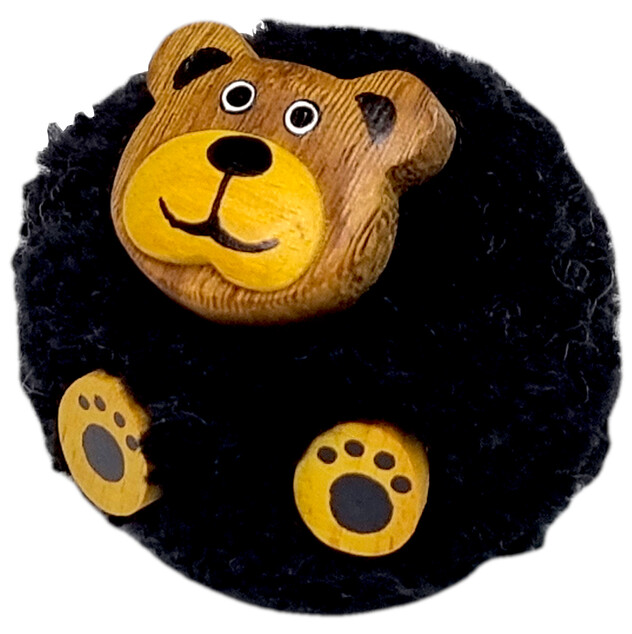 2Kids Toys Dřevěná magnetka velká pompon Medvěd