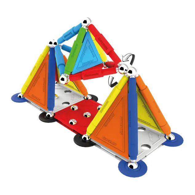SUPERMAG magnetická stavebnica Multicolor 85ks