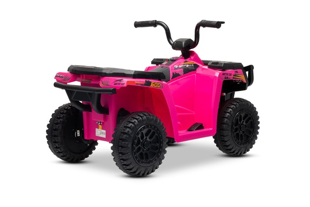 Licencovaná elektrická štvorkolka Arctic Cat 12V so zadným pohonom, ružová, LED svetlá, Lí